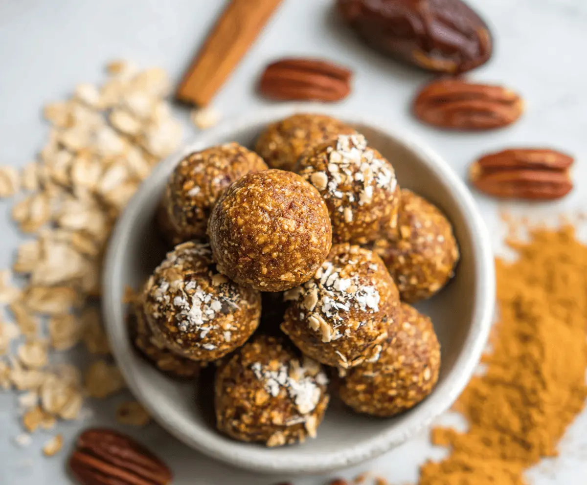 No-Bake Pumpkin Pie Energy Balls
