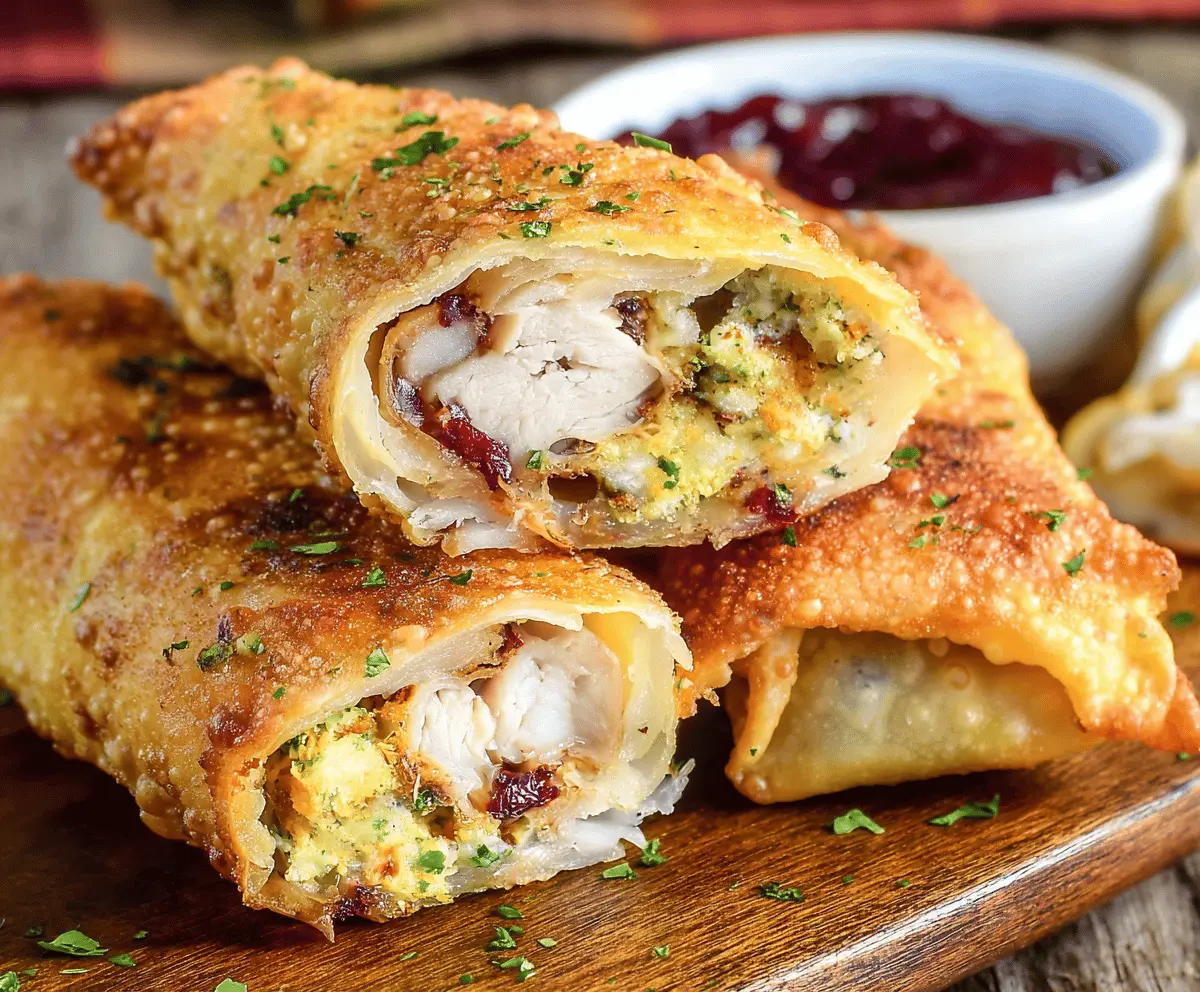 thanksgiving egg rolls