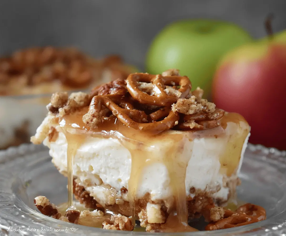 Apple Cinnamon Pretzel Salad