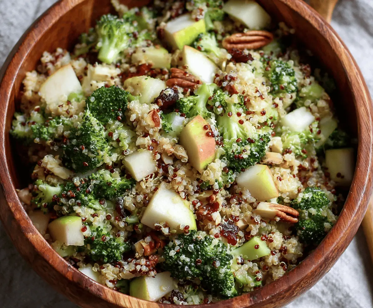 Broccoli Apple Quinoa Salad