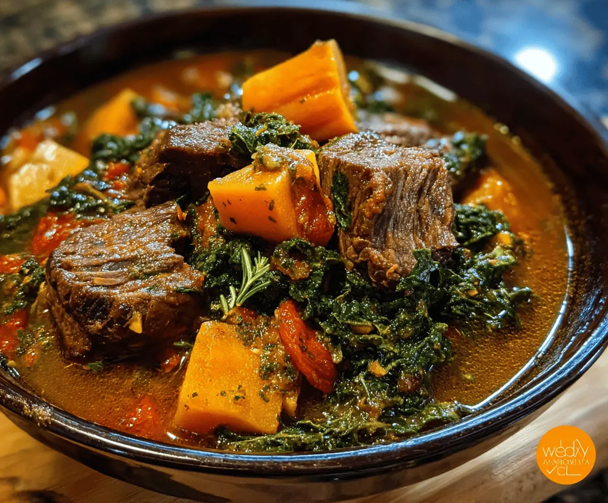 Caribbean Beef Pepper Pot Inspired Stew