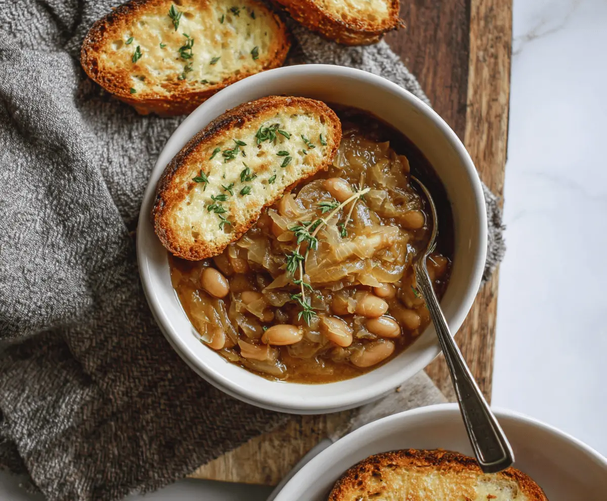 French Onion White Beans