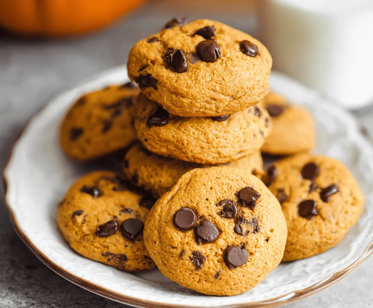 Pumpkin Chocolate Chip Cookies