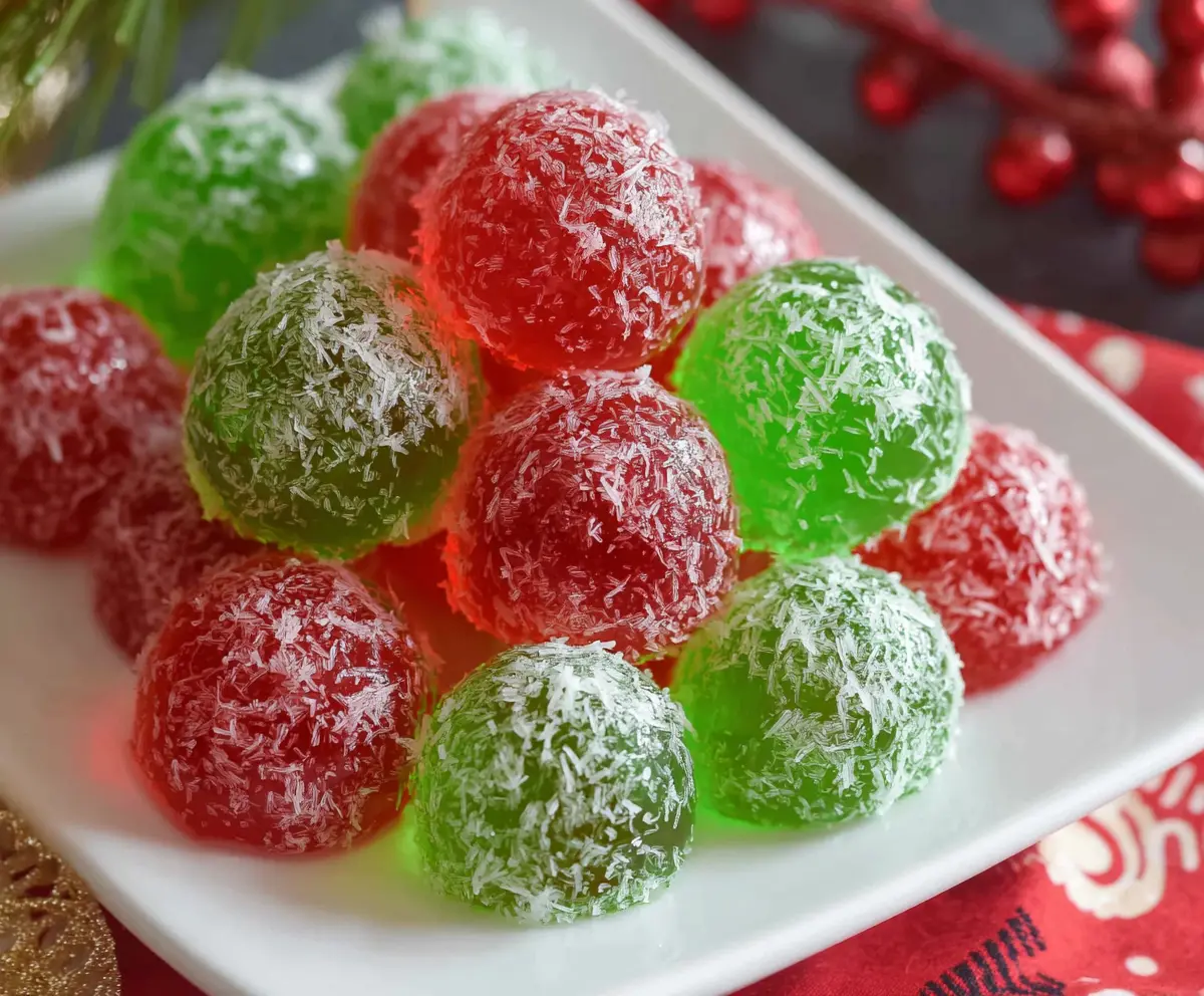 Christmas Jello Balls Recipe