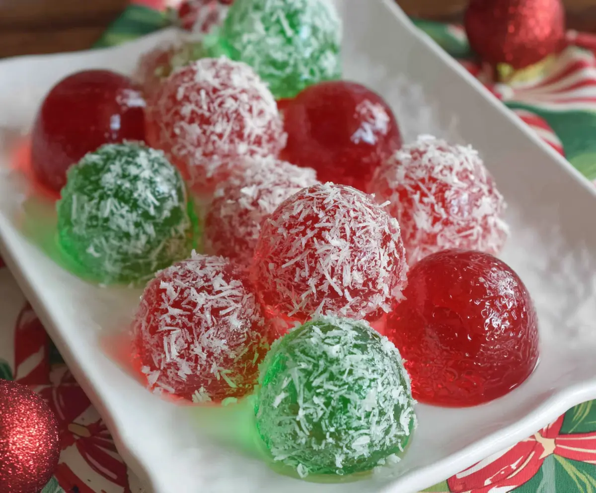 Easy Christmas Jello Balls Recipe