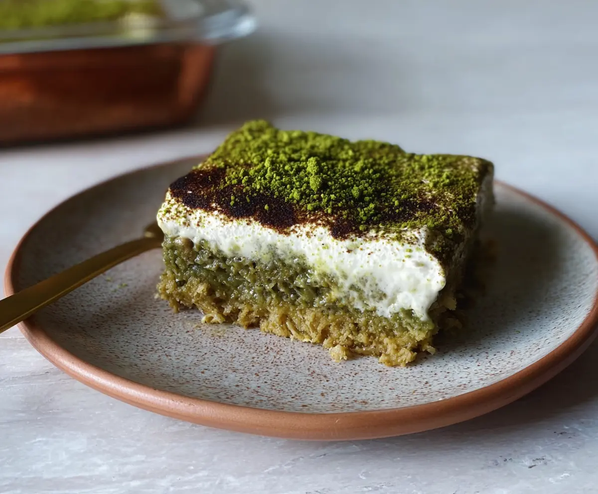 Matcha Tiramisu Baked Oats
