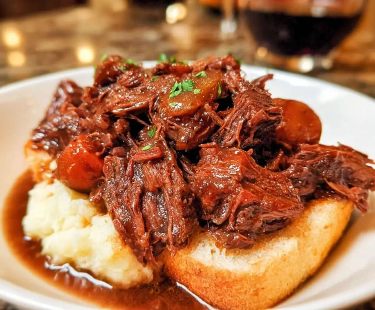 Slow Cooker Beef Manhattan