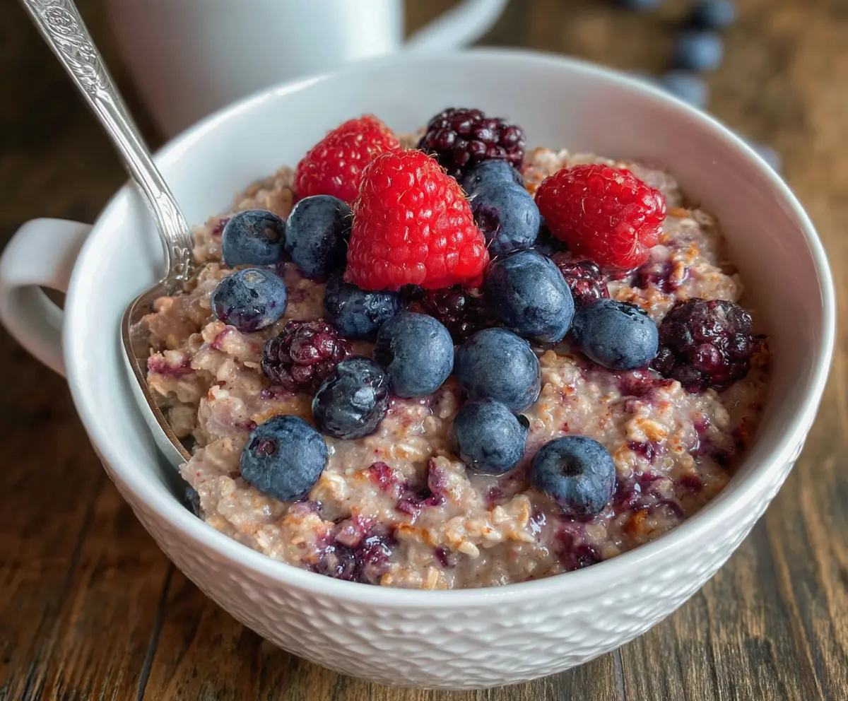 Slow Cooker Berry Oatmeal