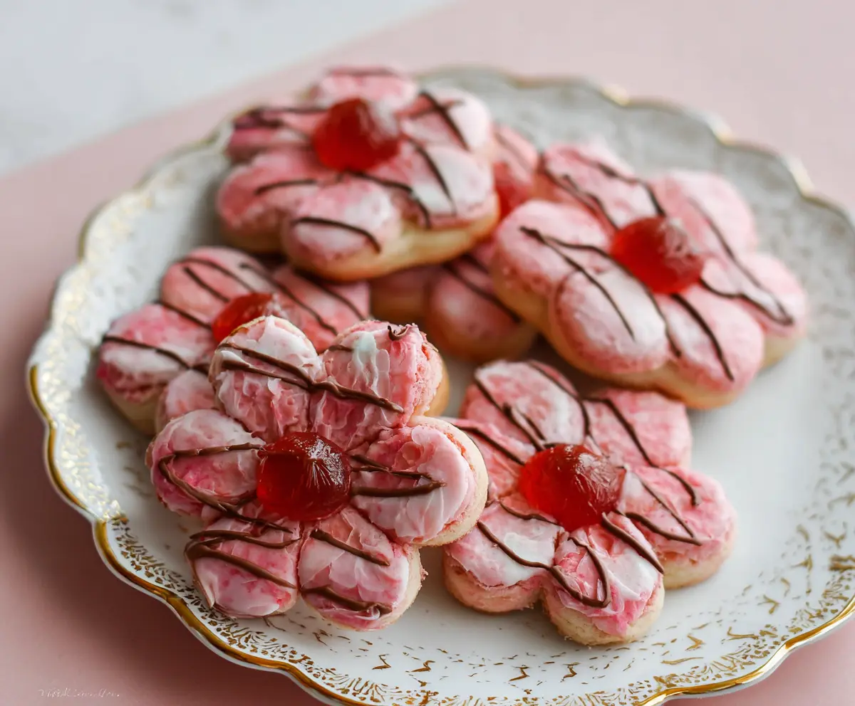 Sweet Cherry Blossom Cookies