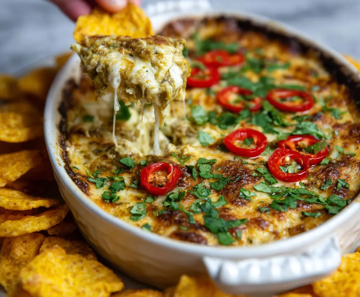 Cheesy Salsa Verde Dip