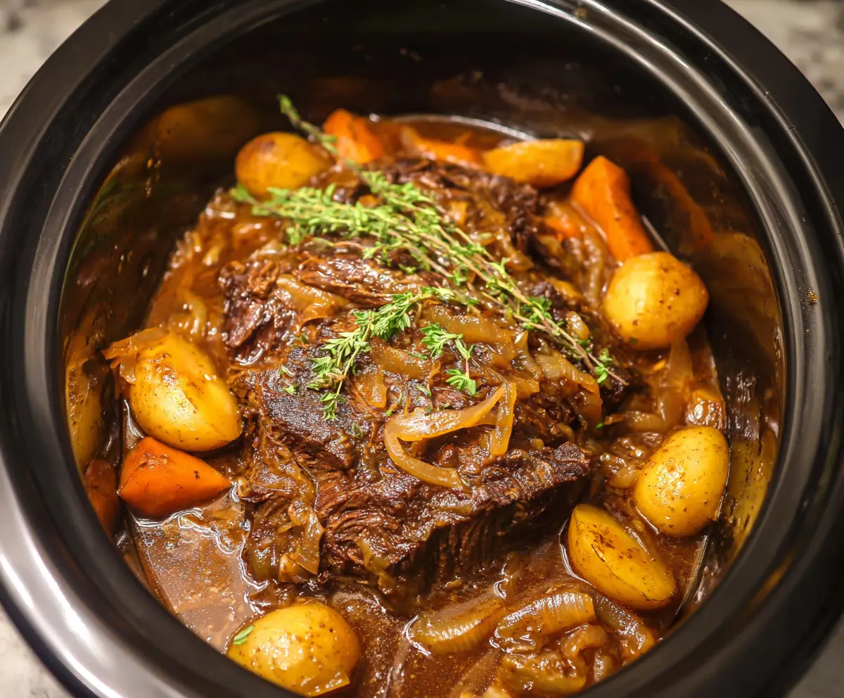Crockpot French Onion Pot Roast