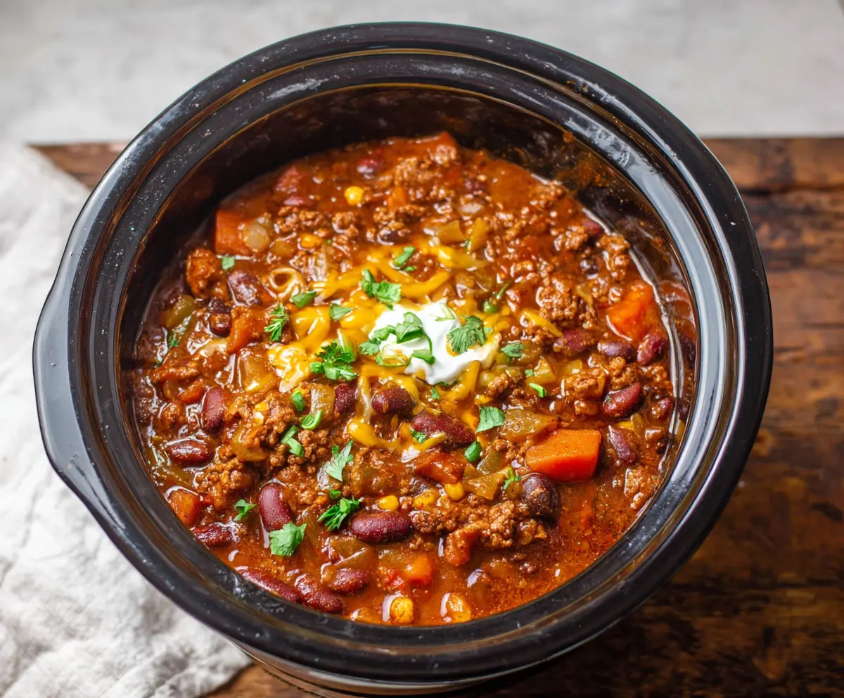 Crockpot Root Beer Chili 