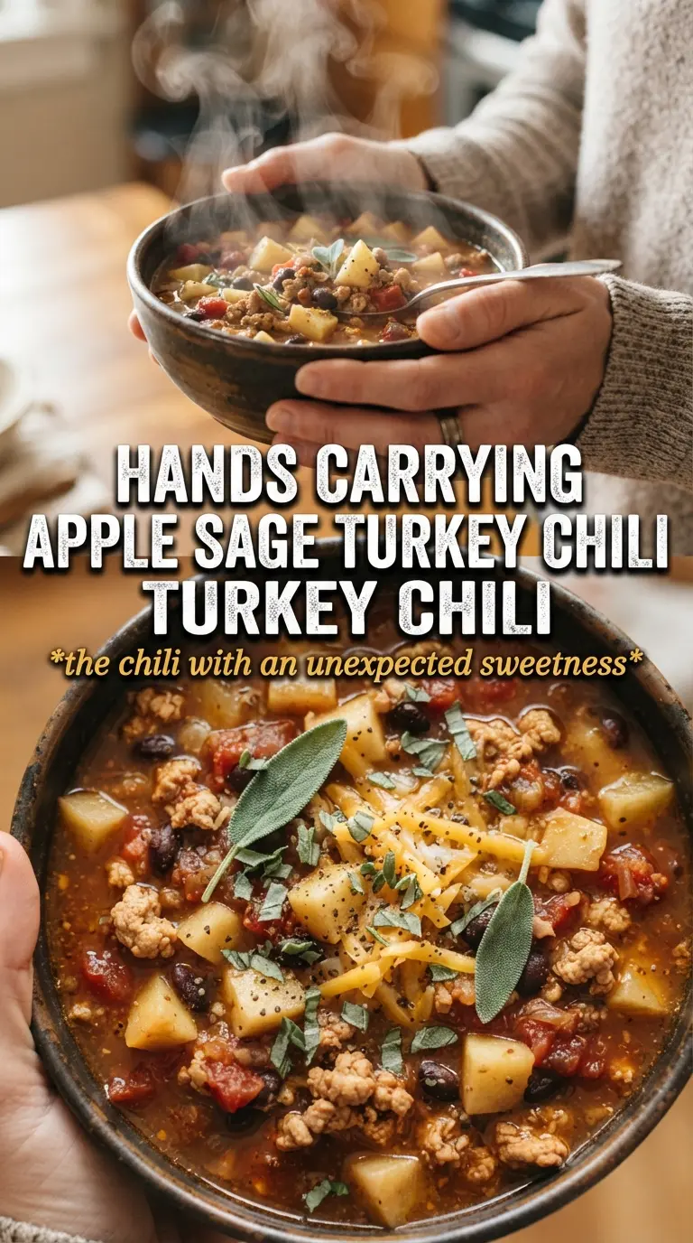 Apple Sage Turkey Chili golden savory comforting