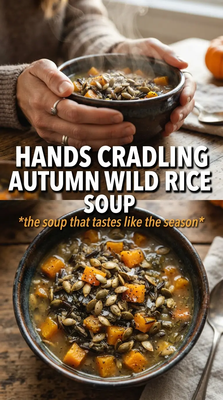 Autumn Wild Rice Soup creamy golden hearty