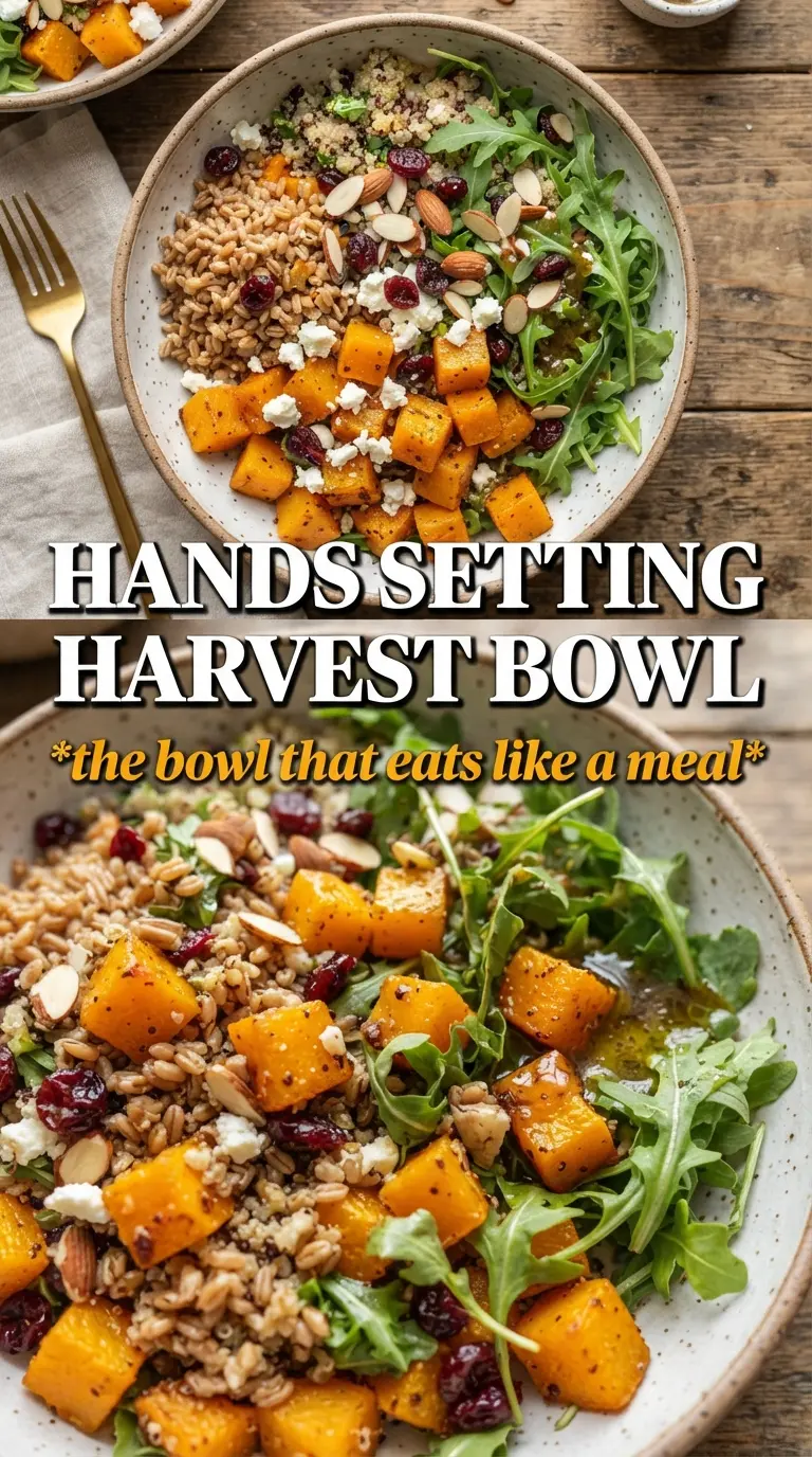 Harvest Bowls With Fig Balsamic Vinaigrette colorful autumn grain bowl