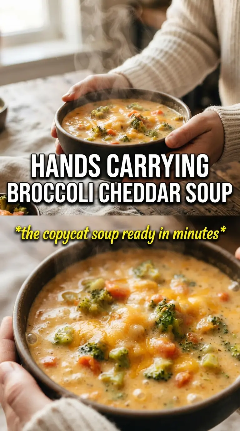 Instant Pot Broccoli Cheddar Soup creamy cheesy