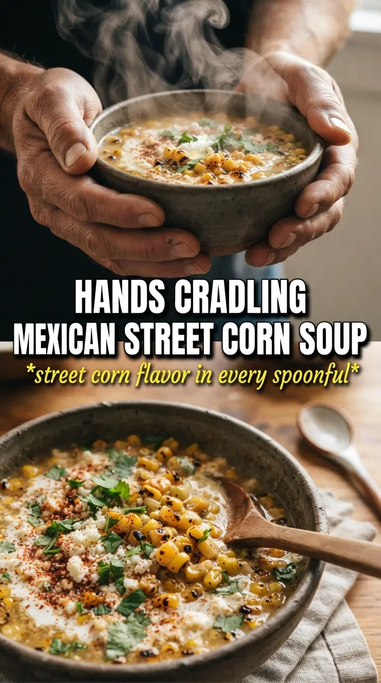Mexican Street Corn Soup creamy charred elote-inspired